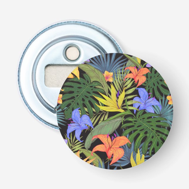 Tropical Hawaii Aloha Blume Graphic Flaschenöffner (Vorderseite)