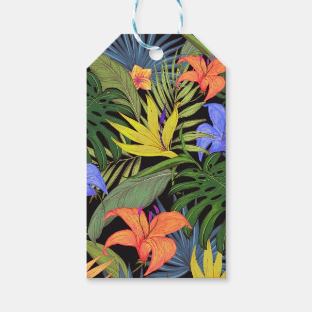 Tropical Hawaii Aloha Blume Graphic Geschenkanhänger (Vorderseite)