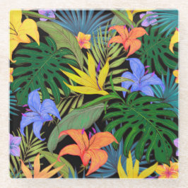 Tropical Hawaii Aloha Blume Graphic Glasuntersetzer