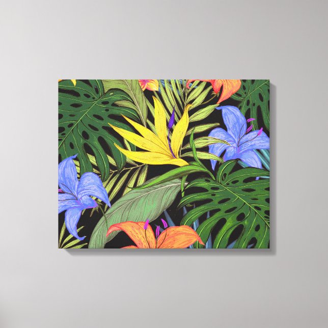 Tropical Hawaii Aloha Blume Graphic Leinwanddruck (Vorderseite)