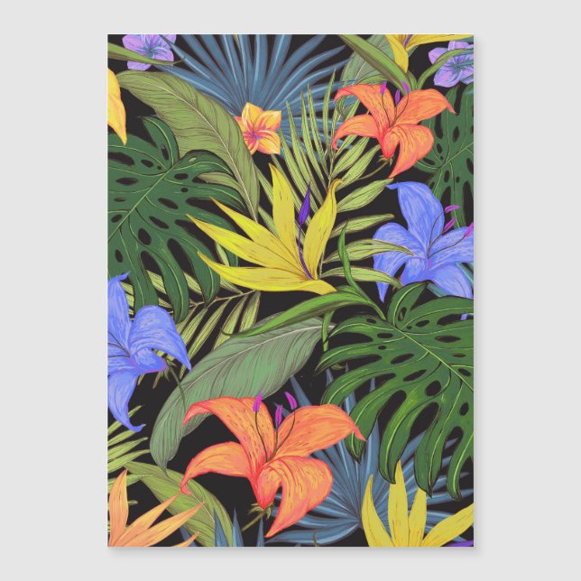 Tropical Hawaii Aloha Blume Graphic Magnetkarte (Vorderseite)