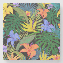 Tropical Hawaii Aloha Blume Graphic Steinuntersetzer