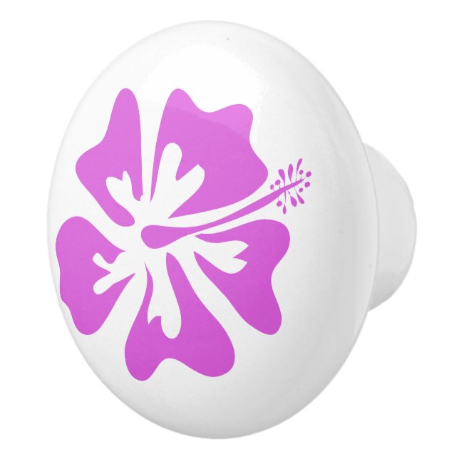 Tropical Hawaii Blume Tür und Schublade ziehen Knö Keramikknauf (Rechts)