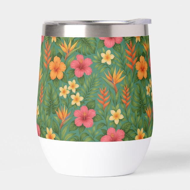 Tropical/Hawaii patterned floral (Gauche)