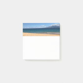 Tropical Hawaiian Beach Square Post-it Klebezettel