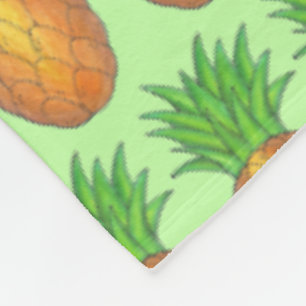 Tropical Hawaiian Island Luau Ananas Frucht Fleecedecke