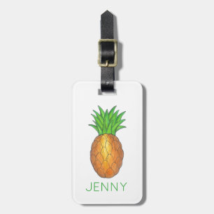 Tropical Hawaiian Island Luau Ananas Frucht Gepäckanhänger