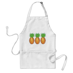 Tropical Hawaiian Island Luau Ananas Frucht Schürze