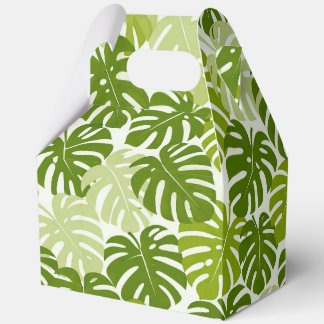 Tropical hawaiian print geschenkschachtel