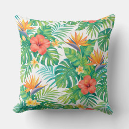 Tropical Hibiscus Floral Kissen