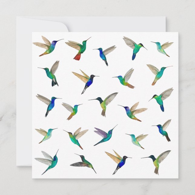 Tropical Hummingbirds Card für jede Anlässe (Vorderseite)
