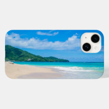 Tropical Island Beach, Blue Sky
