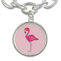 Tropical Island Bird Hot Pink Flamingo