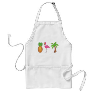 Tropical Island Flamingo Palm Tree Ananas Strand Schürze