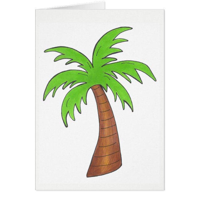 Tropical Island Green Palm Tree Palmtree Print (Vorne)