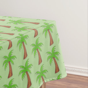Tropical Island Green Palm Tree Palmtree Print Tischdecke