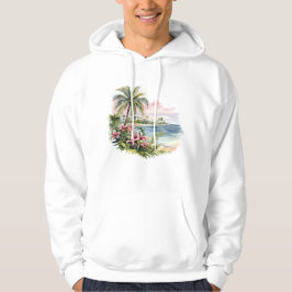 Tropical Island Hooded Sweatshirt