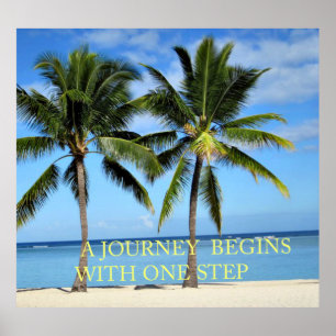 Tropical Island Journey Inspirier Poster
