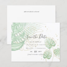 Tropical Island Palm Blätter Beach Wedding