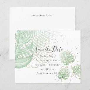 Tropical Island Palm Blätter Beach Wedding