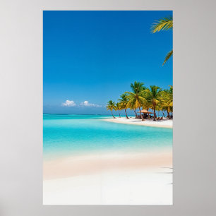 Tropical Island Paradise Poster