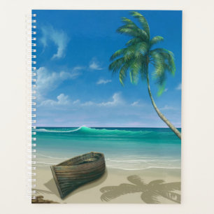 Tropical Island Paradise Sandy Beach Boat Planer