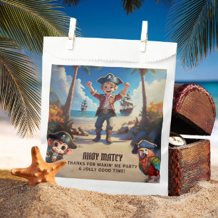 Tropical Island Pirate Boy Birthday Party Geschenktütchen