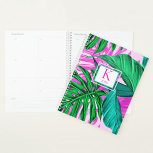 Tropical Island Vibes Monogramm 2026 Planer