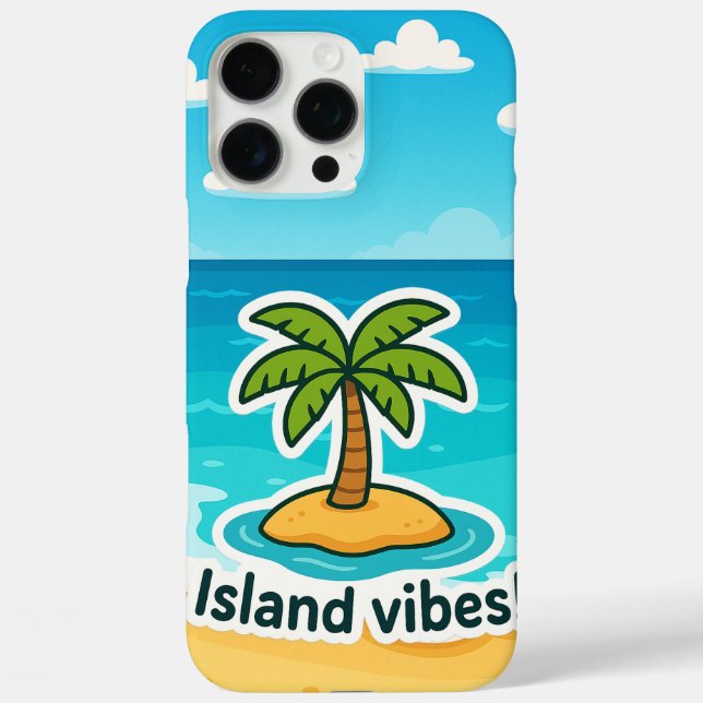Tropical Island Vibes Palm Trecker iPhone 16 Pro Max Hülle (Rückseite)