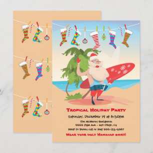 Tropical Island Weihnachtsfeier Einladung