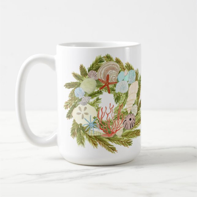 Tropical Island Weihnachtsfest-Tasse Kaffeetasse (Links)