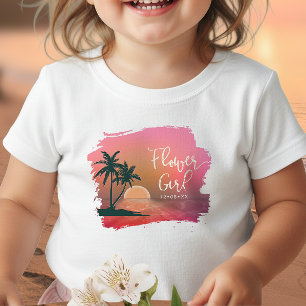 Tropical Isle Flower Girl Pink ID581 Kleinkind T-shirt