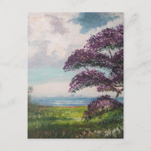 Tropical Jacaranda Tree Postkarte