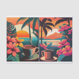 Tropical Java im Paradies, Morgenkaffee Seidenpapier