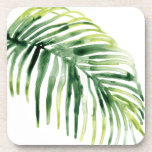 Tropical Jewel Leaf Getränkeuntersetzer<br><div class="desc">Tropisches Jewel V bis Juni Erica Vess. Dieses tropische Blatt wurde in verschiedenen Grüntönen in Aquarelltönen erschaffen. | 164741D</div>