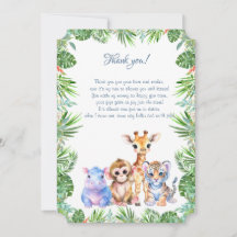 Tropical Jungle Baby animal Danke