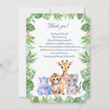 Tropical Jungle Baby animal Danke