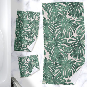 Tropical Jungle Feuilles Pale Vert Moderne