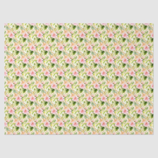 Tropical Jungle Floral Seidenpapier (Vorderseite)