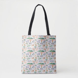 Tropical Jungle Safari Animals Baby Dusche Tasche