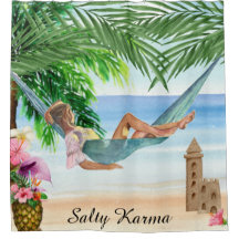 *~* Tropical Karma Beach Frau Hammock AR29 Dusche