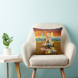 Tropical Kayak Weihnachtsbaum paddeln Kajak Kissen