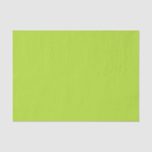 Tropical Kelp Bright Limon Citron Neon Green Solid Seidenpapier (Vorderseite)