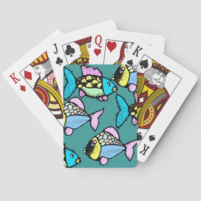 Tropical Koi Go Fish Festival & Fun Spielkarten (Rückseite)
