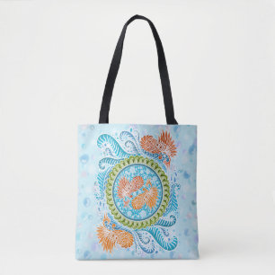 Tropical Koi Mandala Vibranly Ocean Zen Art Tasche