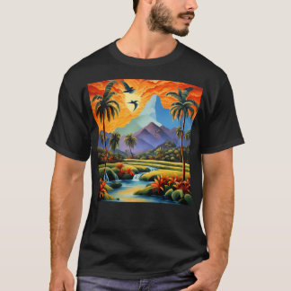 Tropical Landscape 2 Active T-Shirt