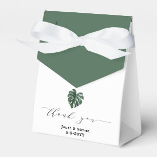 Tropical Leaf Monstera Grüne Gefälligkeitsbox Geschenkschachtel