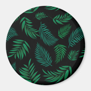 Tropical Leaves Pattern 2 Magnet