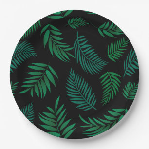 Tropical Leaves Pattern 2 Pappteller