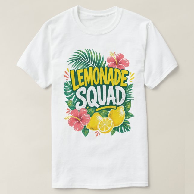 Tropical Lemonade Squad Sommer T-Shirt (Design vorne)